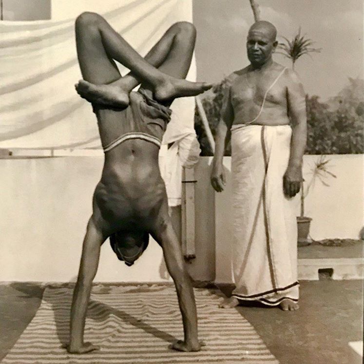 K. Pattabhi Jois (Guruji) teaching yoga