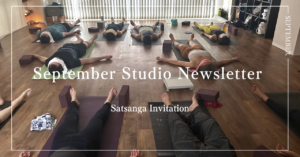 Yoga community gathering for Satsanga, conversation, and spiritual practice at New York Style YOGA in Shibuya, Tokyo